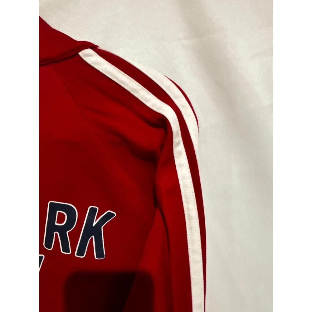 Y2K‎ Aeropostale Mens XL Red New York City Track Jacket 18 Patch Retro Gorpcore